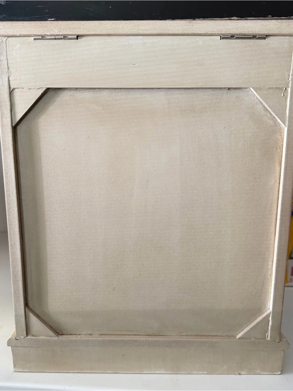 Wooden 5-Drawer Jewelry Organizer Cabinet with Mirror - Cream